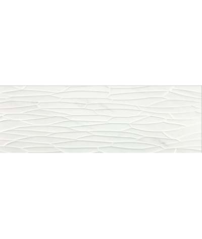 VIEW TASOS earthenware 40 X 120 cm with satin white marble effect