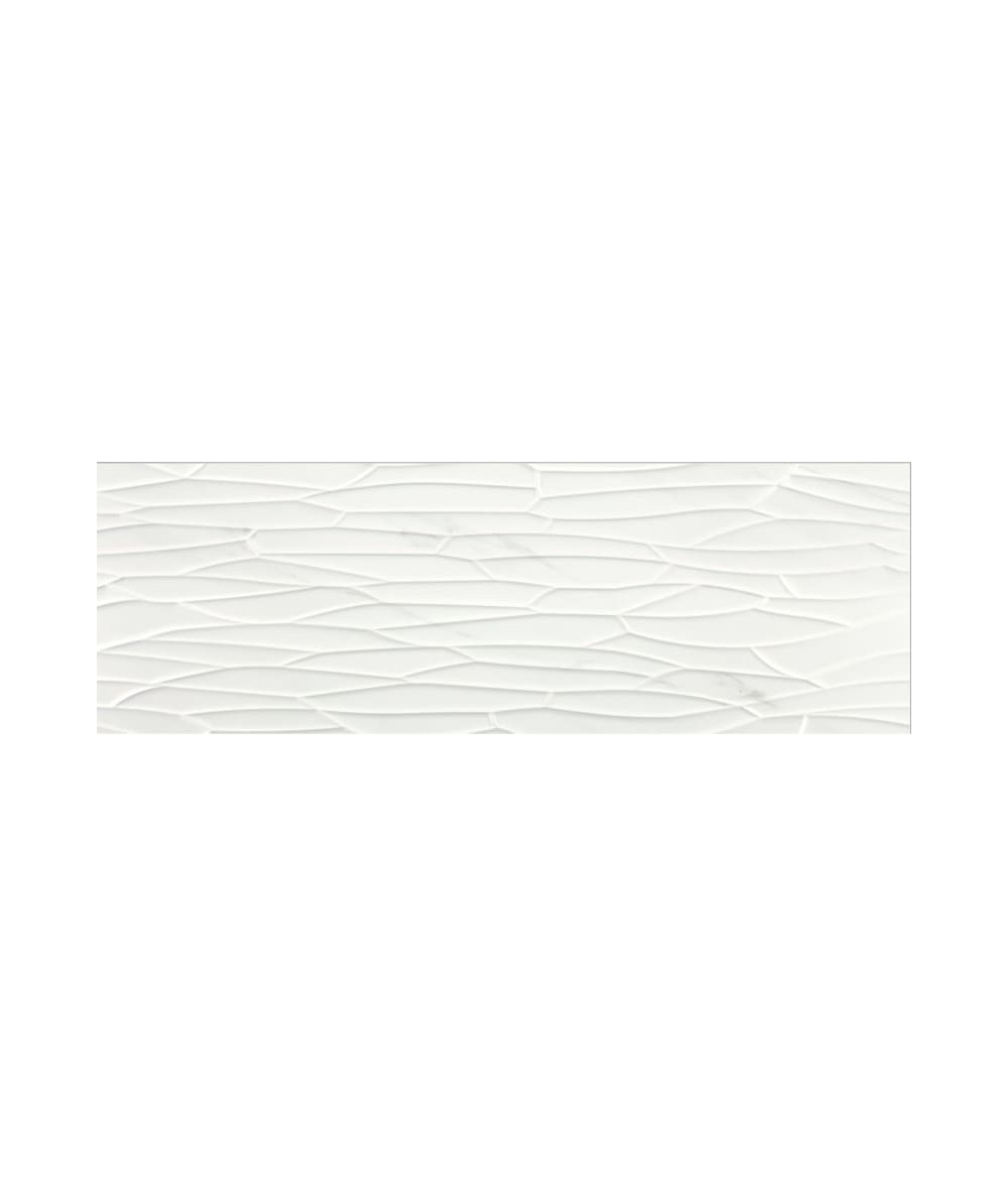 VIEW TASOS earthenware 40 X 120 cm with satin white marble effect