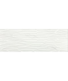 VIEW TASOS earthenware 40 X 120 cm with satin white marble effect