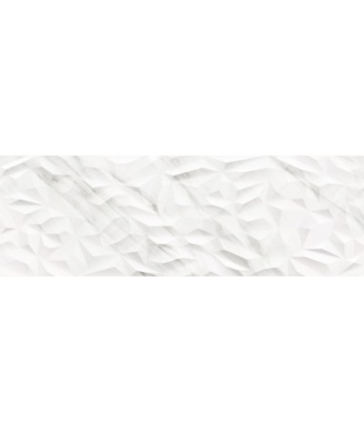 Faïence SPACE TASOS 40 X 120 cm effet marbre blanc satiné