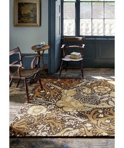 Tapis de sol intérieur Seaweed Charcoal Mustard