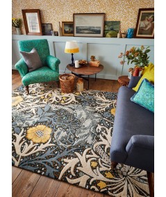 Seaweed Teal Interior Decorative Area Rug