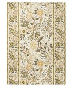 Wilhelmina Linen Mustard Indoor Decorative Floor Mat