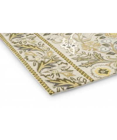 Wilhelmina Linen Mustard Indoor Decorative Floor Mat