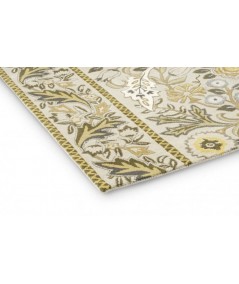 Wilhelmina Linen Mustard Indoor Decorative Floor Mat