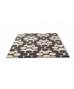 Tapis de sol décoratif intérieur Puzzle Flower slate