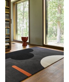 Tapis de sol décoratif intérieur  Geo Flower graphite