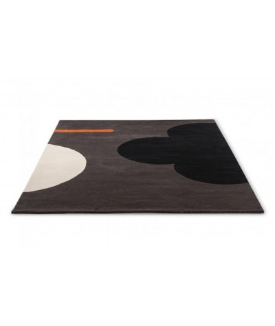 Geo Flower Graphite Indoor Decorative Floor Mat