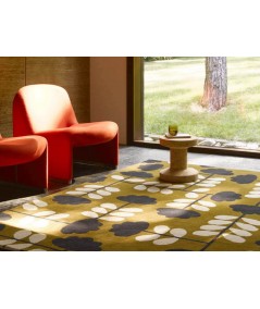 Tapis de sol décoratif intérieur Cut Stem dijon