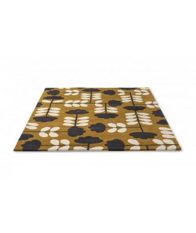 Tapis de sol décoratif intérieur Cut Stem dijon