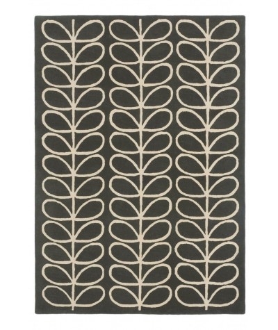 Interior decorative rug Linear Stem slate