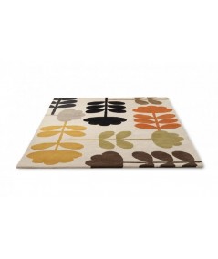 Decorative interior rug Cut Stem multi