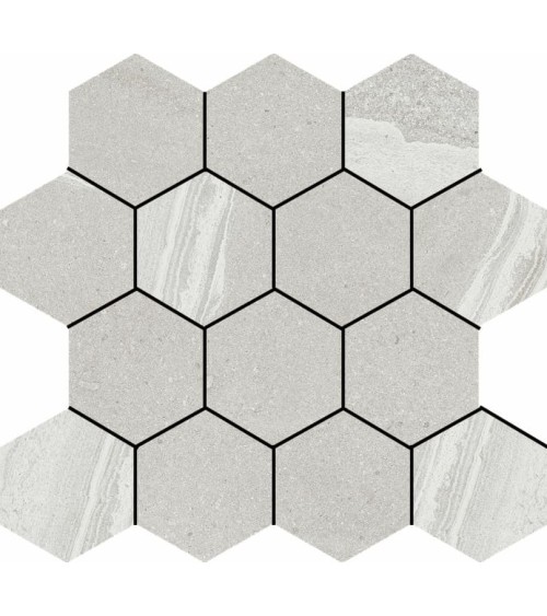 Mosaïque HEXA CUTSTONE 29X27 cm aspect pierre