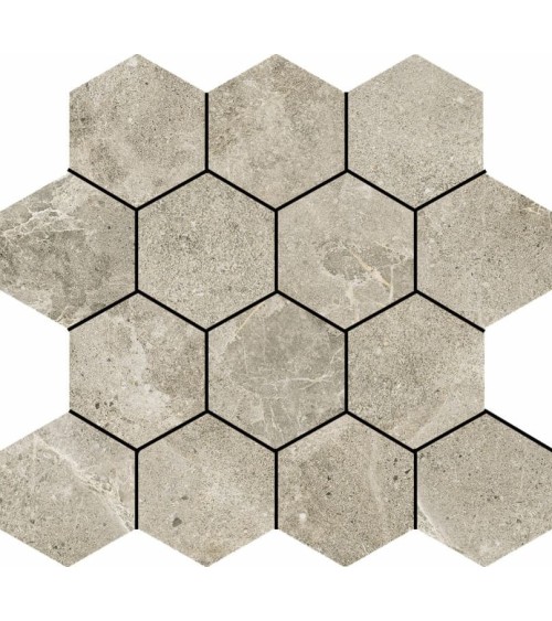 HEXA DOME mosaic 29X27 cm stone look