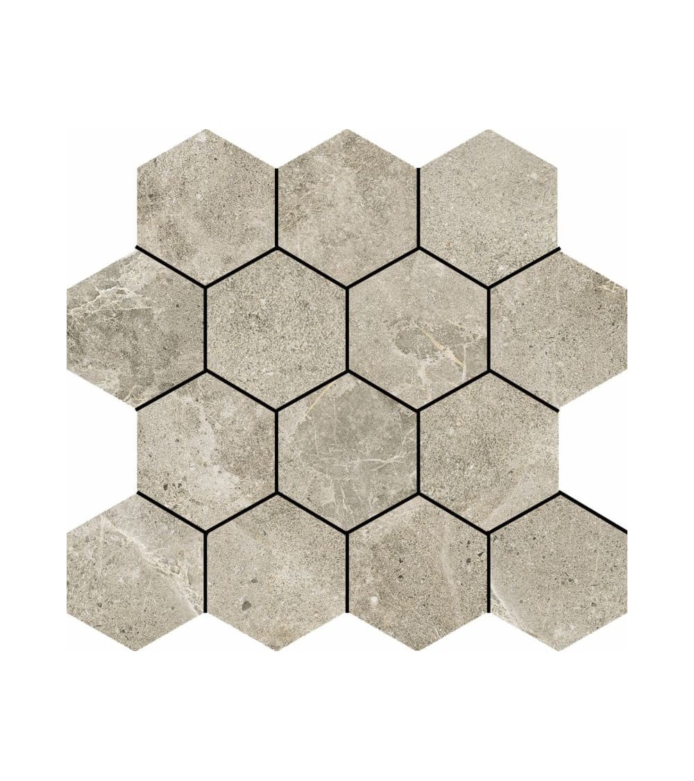 HEXA DOME mosaic 29X27 cm stone look