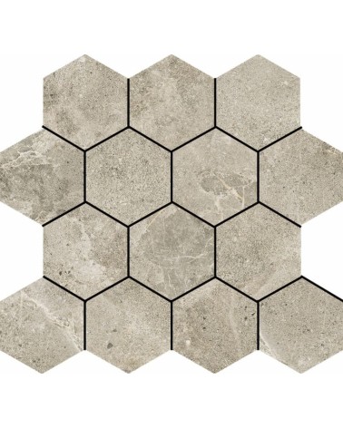 HEXA DOME mosaic 29X27 cm stone look