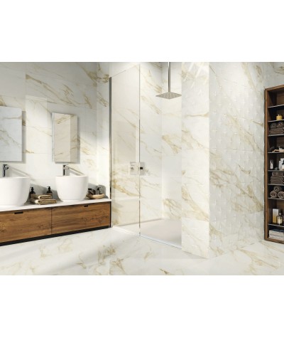 ADAGGIO GOLD earthenware 40X120 cm pulido marble effect