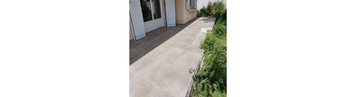 Exterior tiles concrete effect