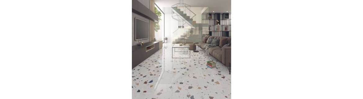 Carrelage effet terrazzo