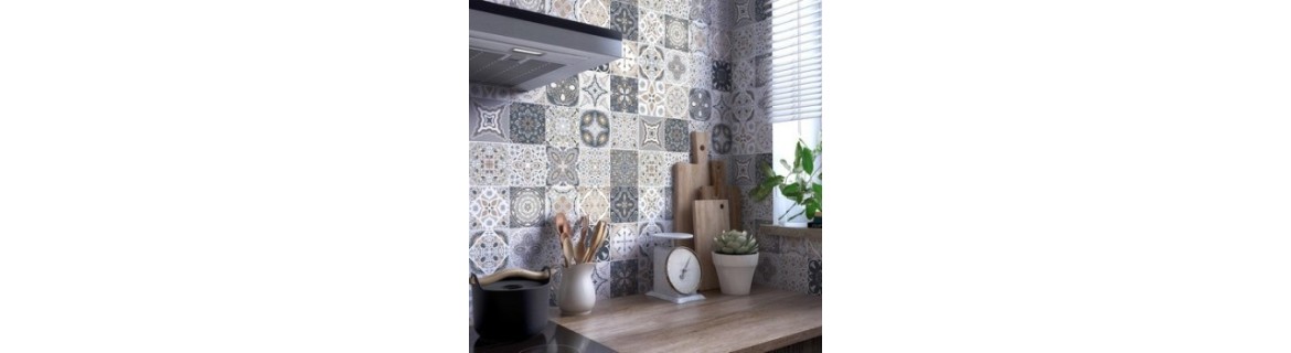 Wall tiles imitation cement tile