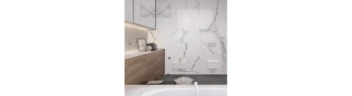 Marble effect wall tiles