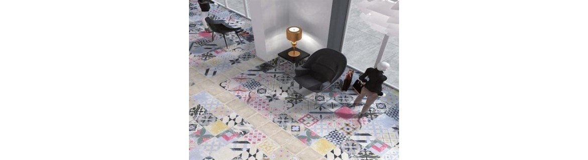 Interior tiles floor & wall imitation cement tiles