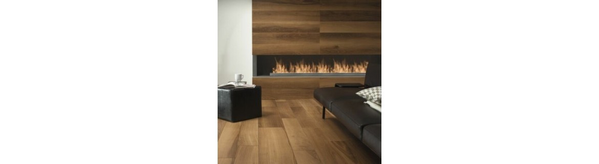 Interior floor & wall tiles wood effect, tiles imitation parquet