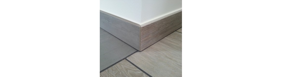 Baseboard tiles